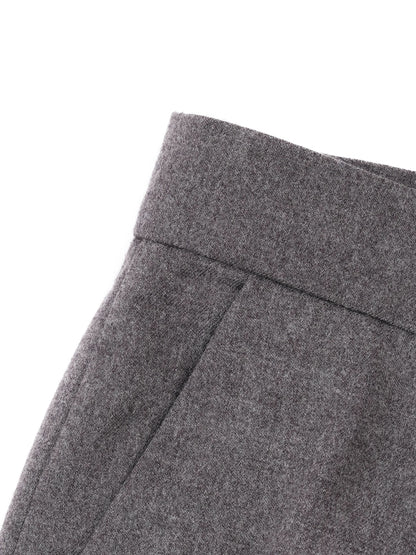 Excellent ESCADA Gray Wool Trousers Women's Size L 42