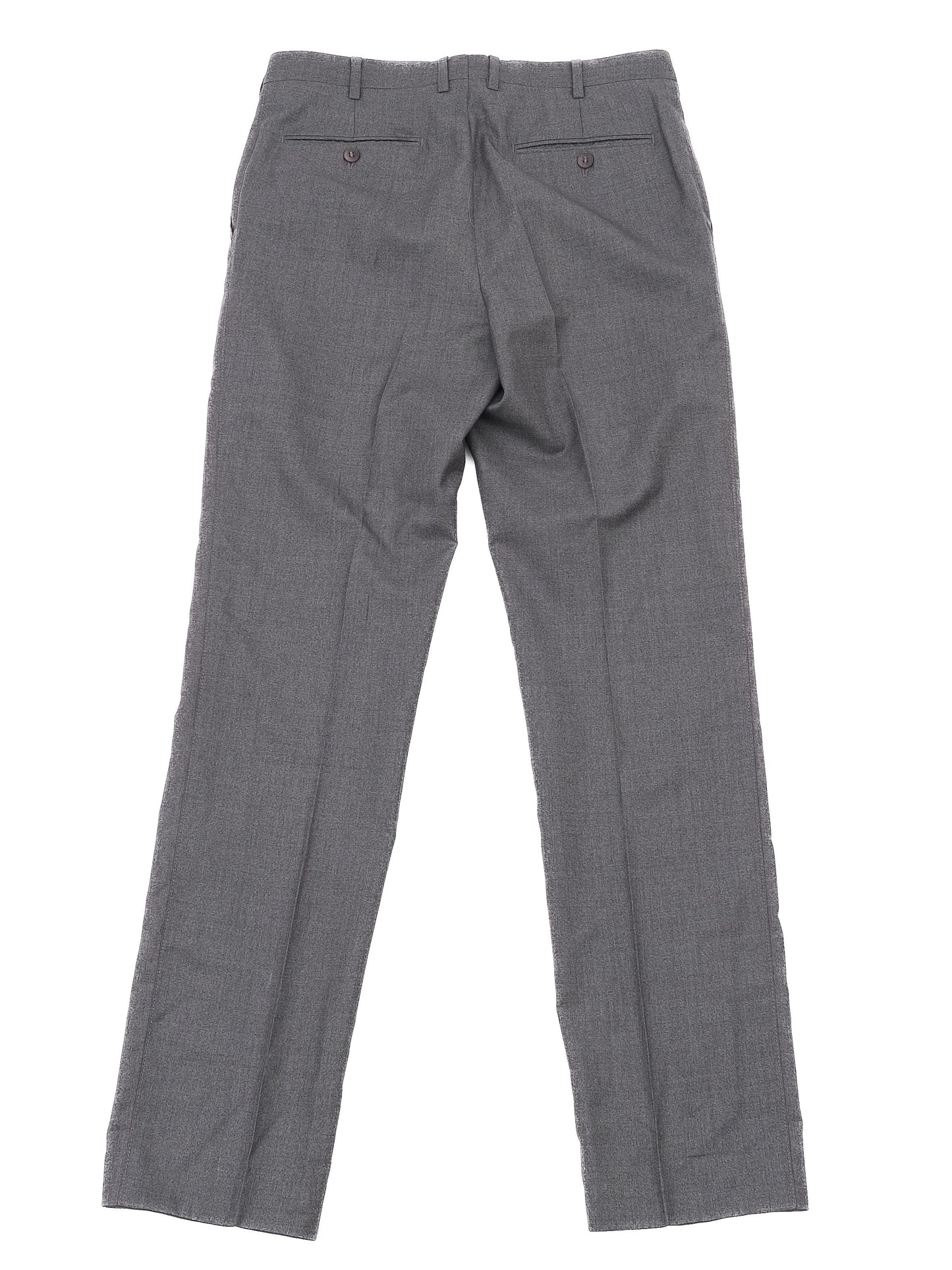 excellent brioni gray wool dress pants size m