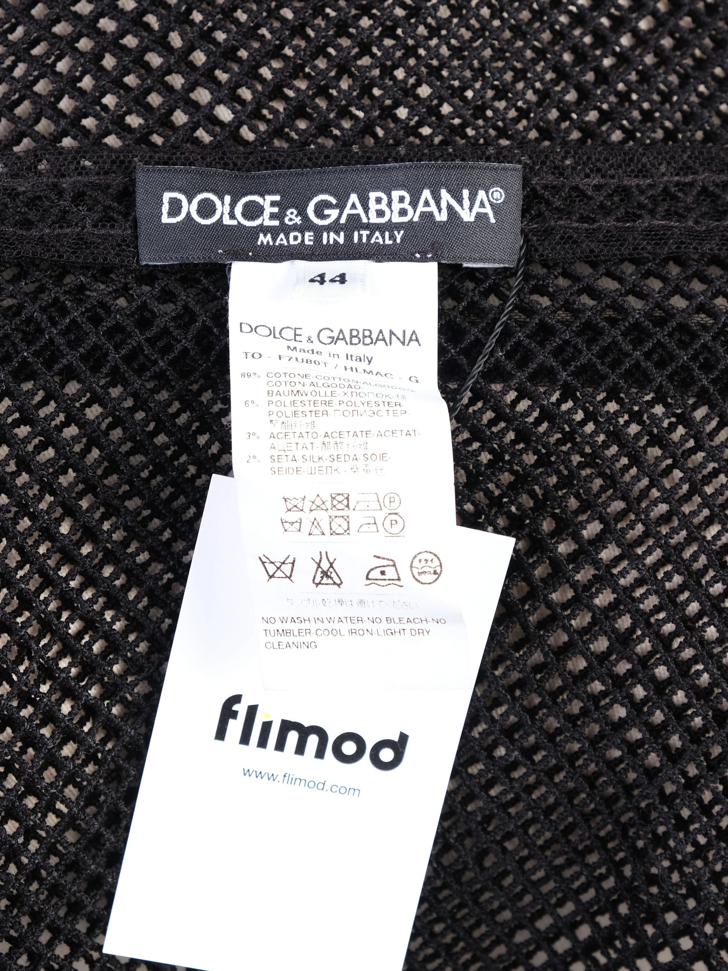 excellent dolce gabbana black mesh t-shirt size m silk