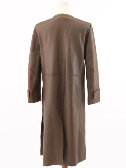 Excellent Weekend MaxMara Orange Polyester Women's Coat Size L