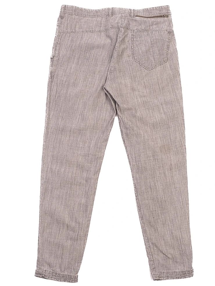 excellent neil barrett gray cotton pants size m women's