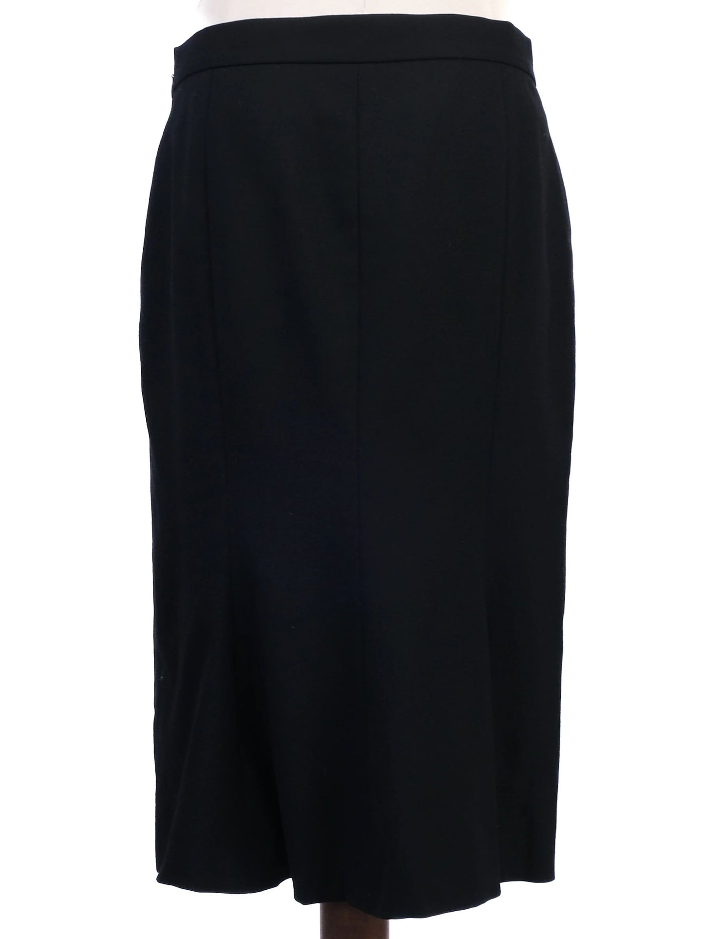 excellent moschino cheap and chic black wool skirt size xl
