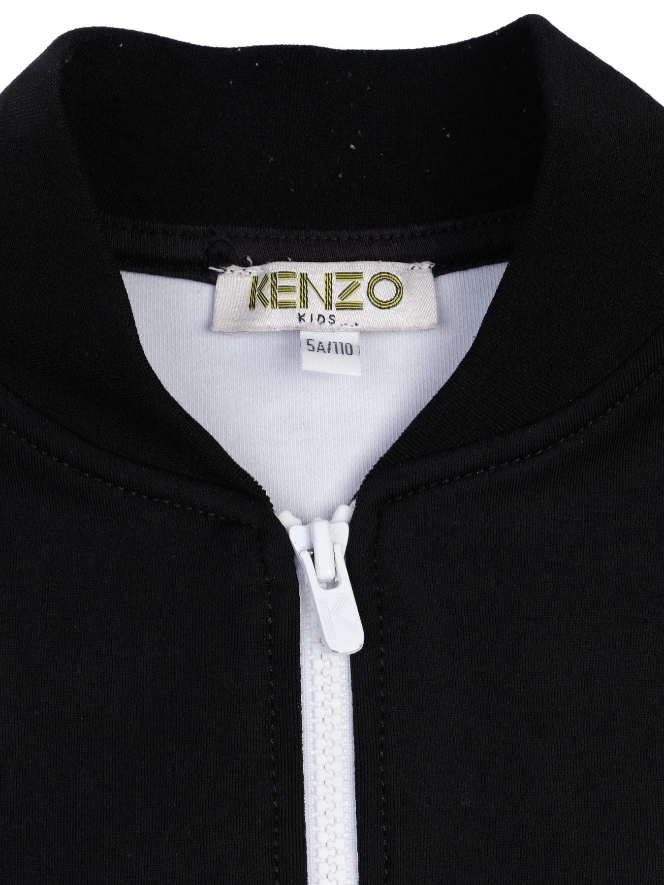 excellent kenzo kids black nylon tracksuit set size 5