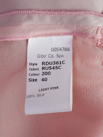 Excellent Antonio Marras Pink Silk Vest Size S with Shawl Collar