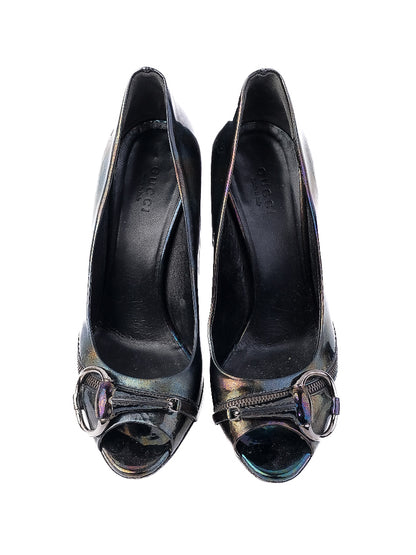 Average Gucci High-Heeled Shoes Combined Leather Size 37