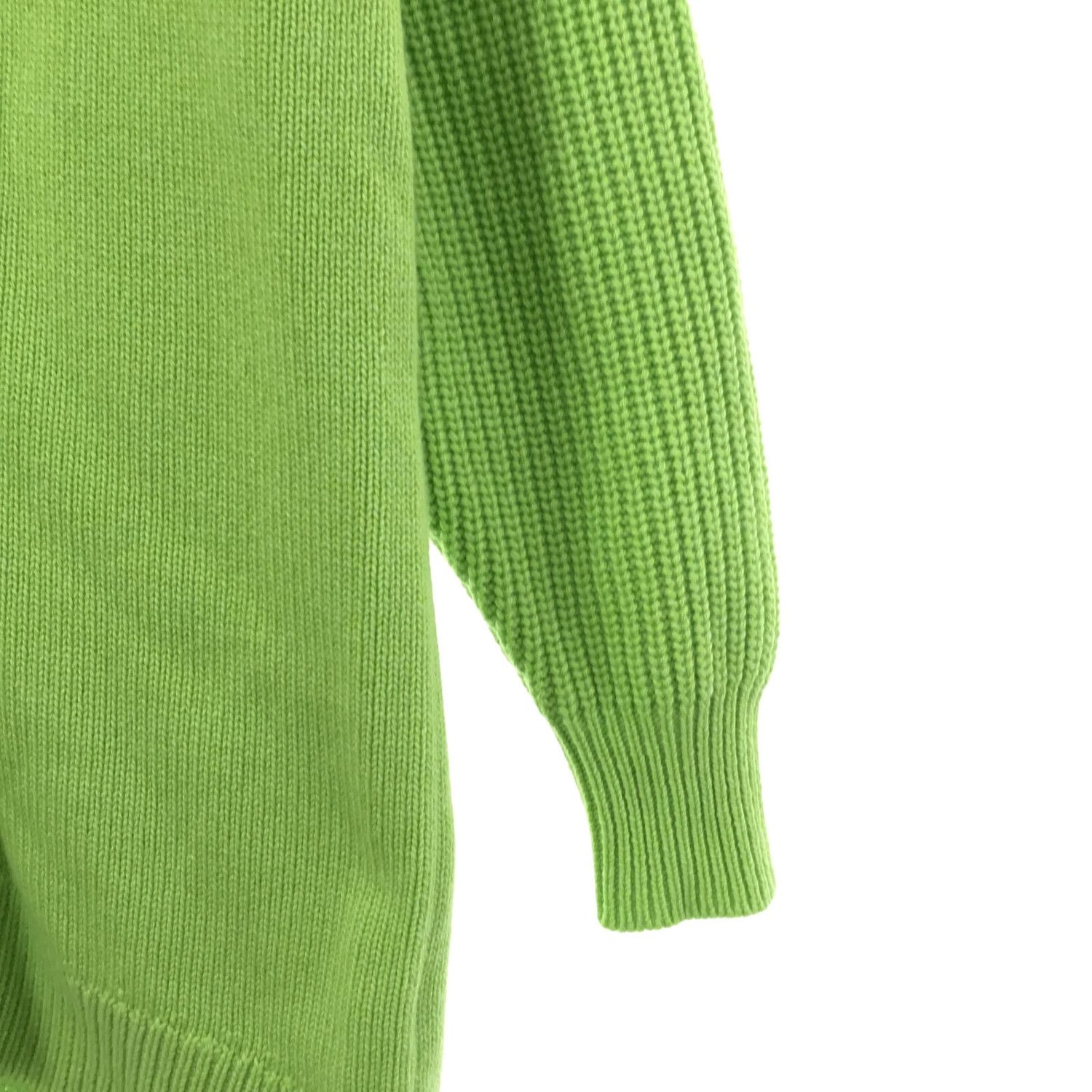 Hermes Cardigan Knitwear Jacket Cashmere Cotton Green  34