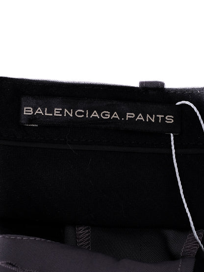 Excellent Balenciaga Gray Cotton Trousers Size S for Women
