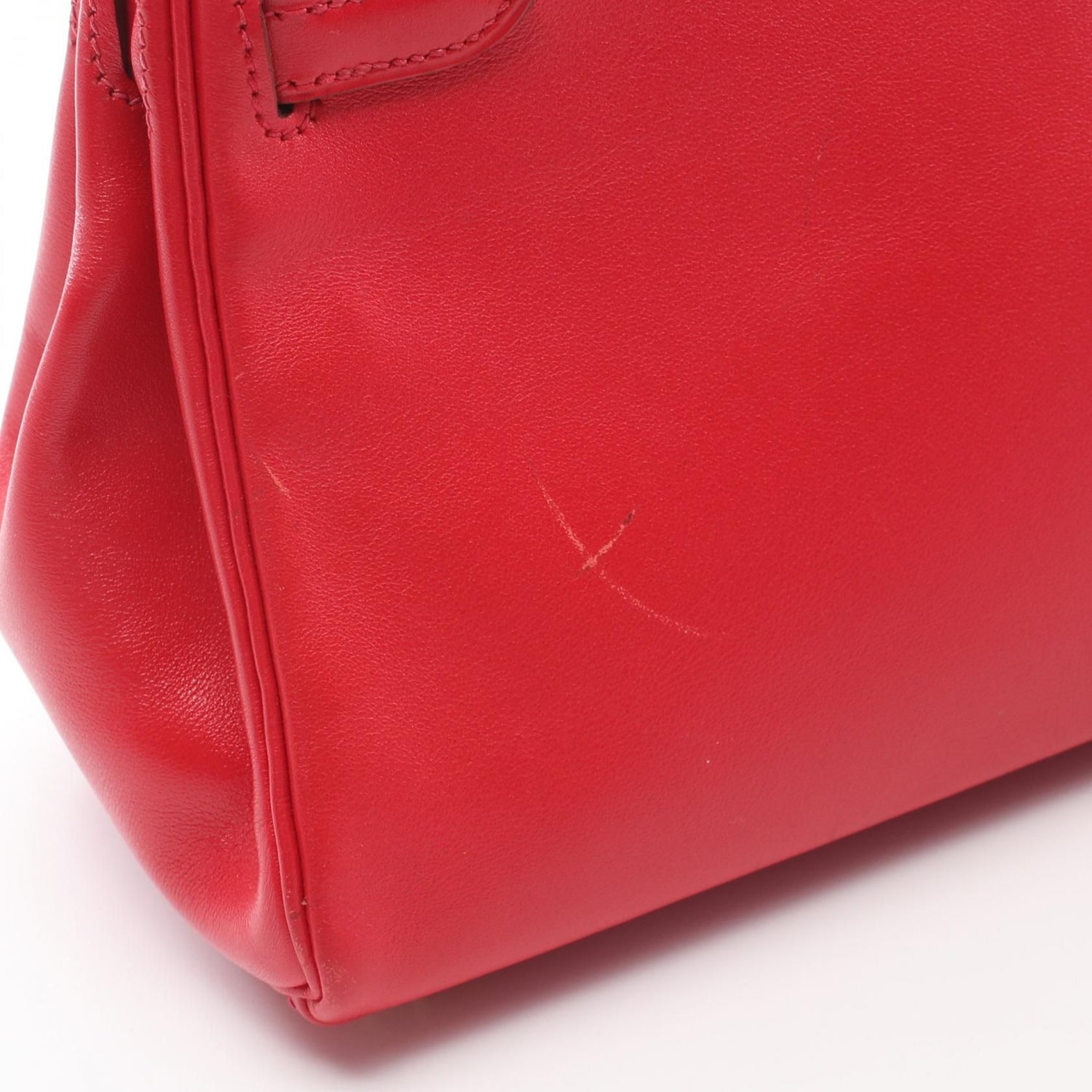 Hermes Mini Kelly Crossbody Hand Bag D Gulliver Leather Red Ghw