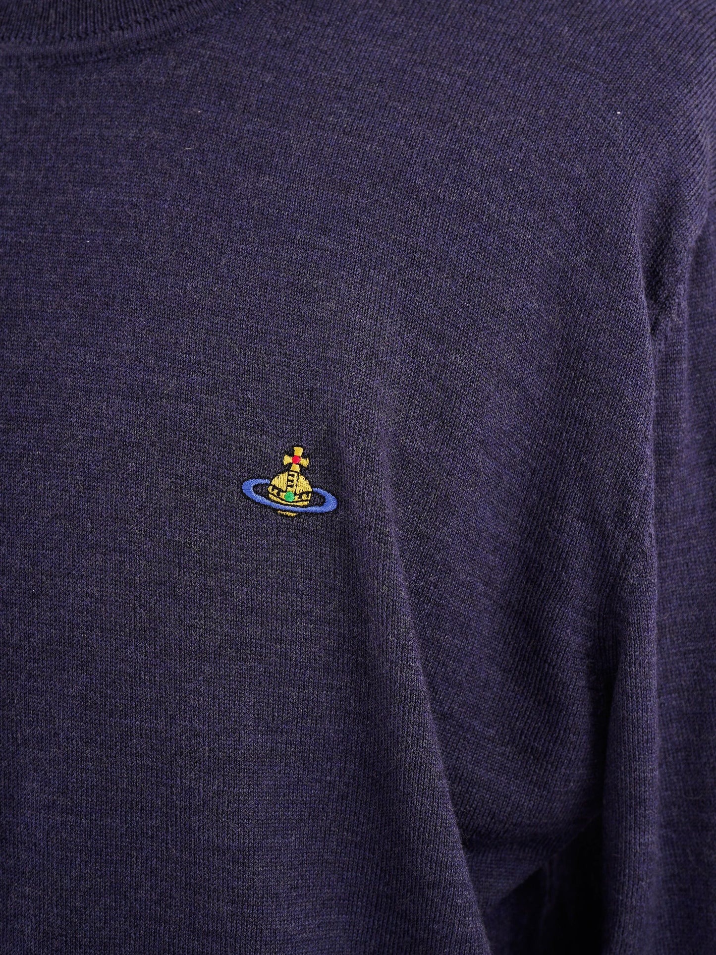 excellent vivienne westwood men's blue wool sweater size l