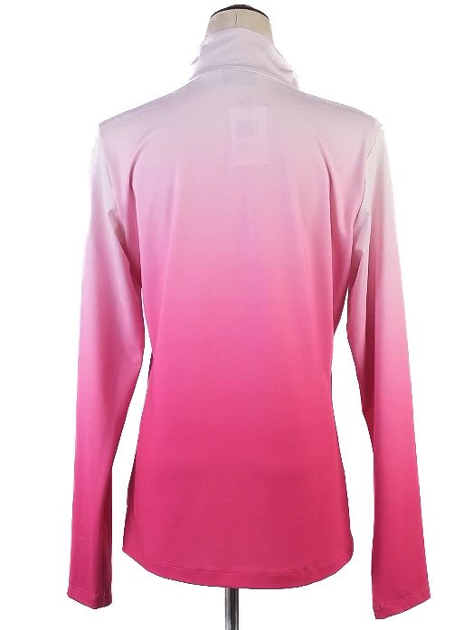 excellent bogner pink gradient long sleeve shirt size m