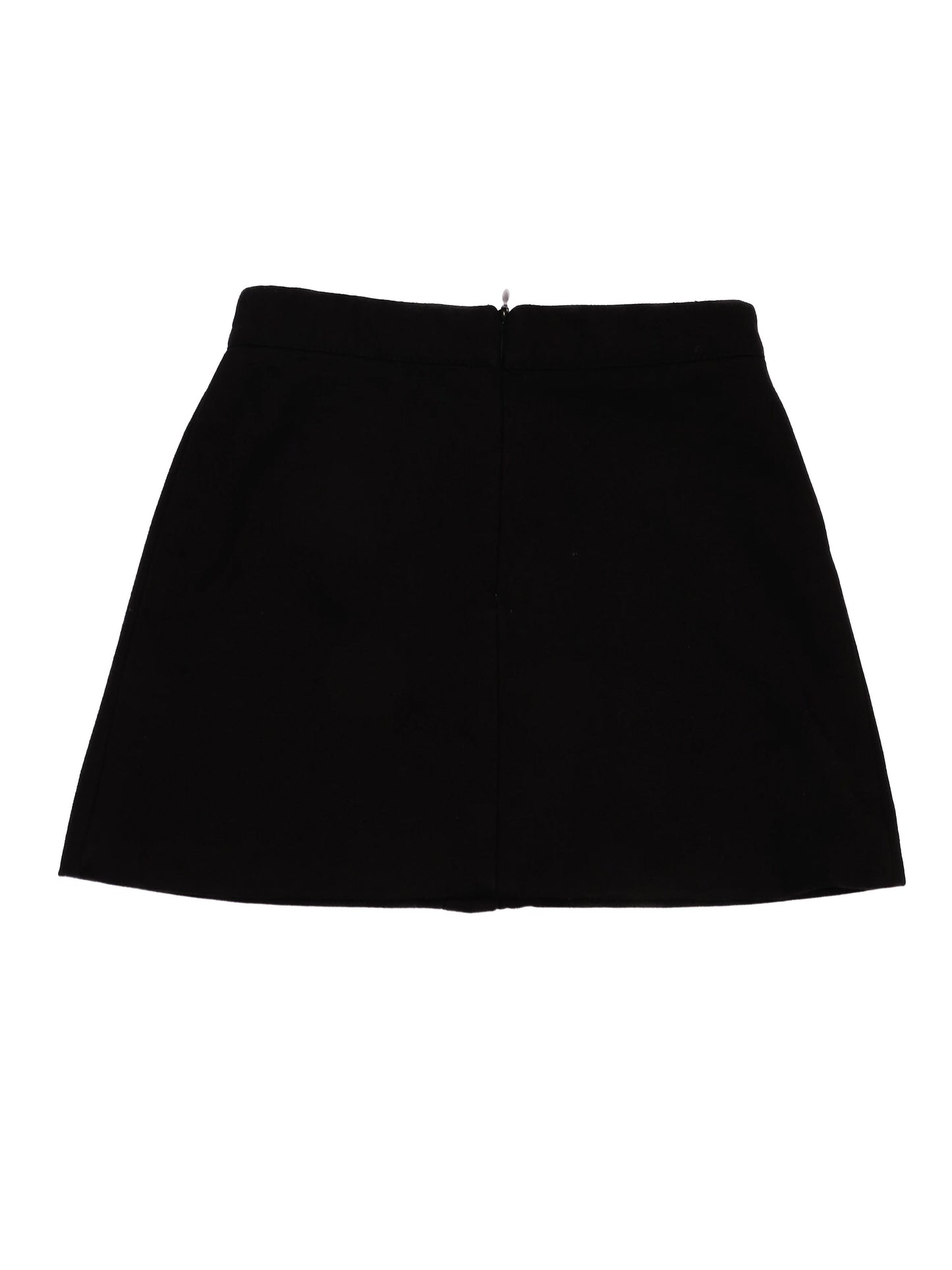 excellent msgm black viscose skirt with red graphic size 6