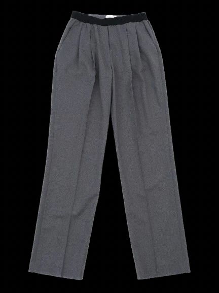 new loulou studio gray wool trousers wide leg size s