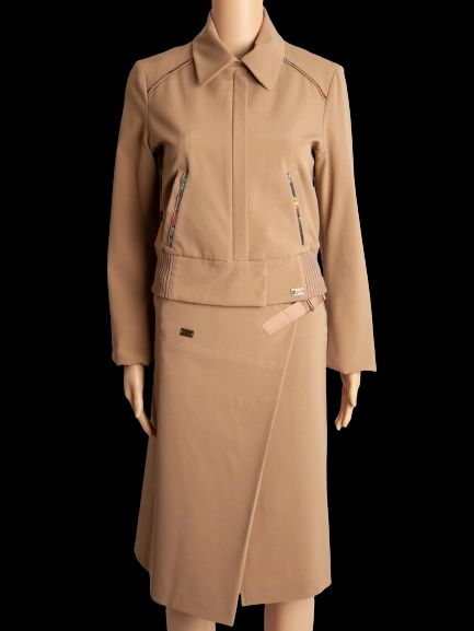 good kenzo white polyester coat with colorful accents for women
