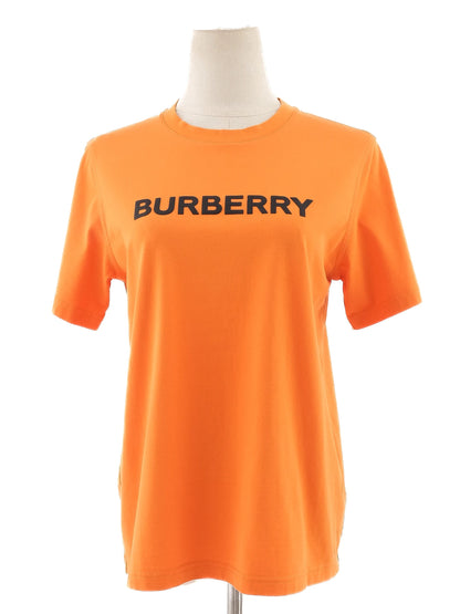 Excellent Burberry Orange T-Shirt Women Size S Cotton