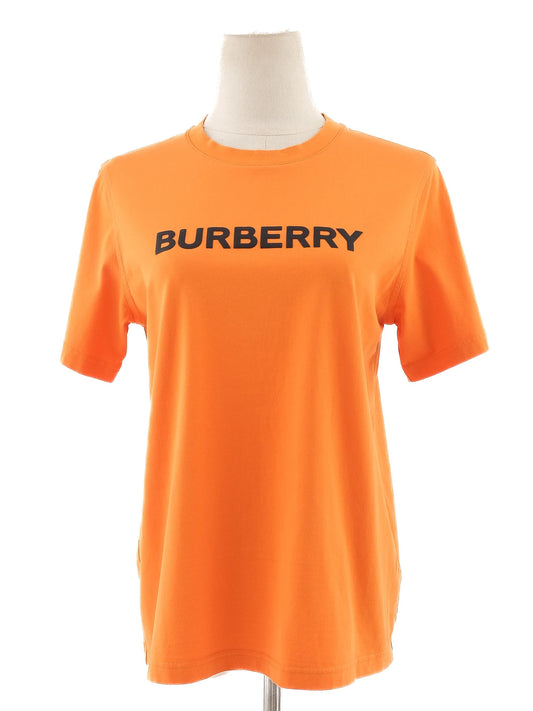 Excellent Burberry Orange T-Shirt Women Size S Cotton