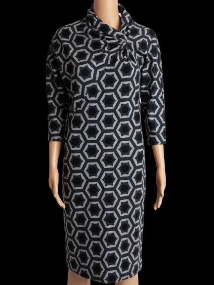 Good BRIONI Women's Dress Cashmere Size S Geometric Pattern