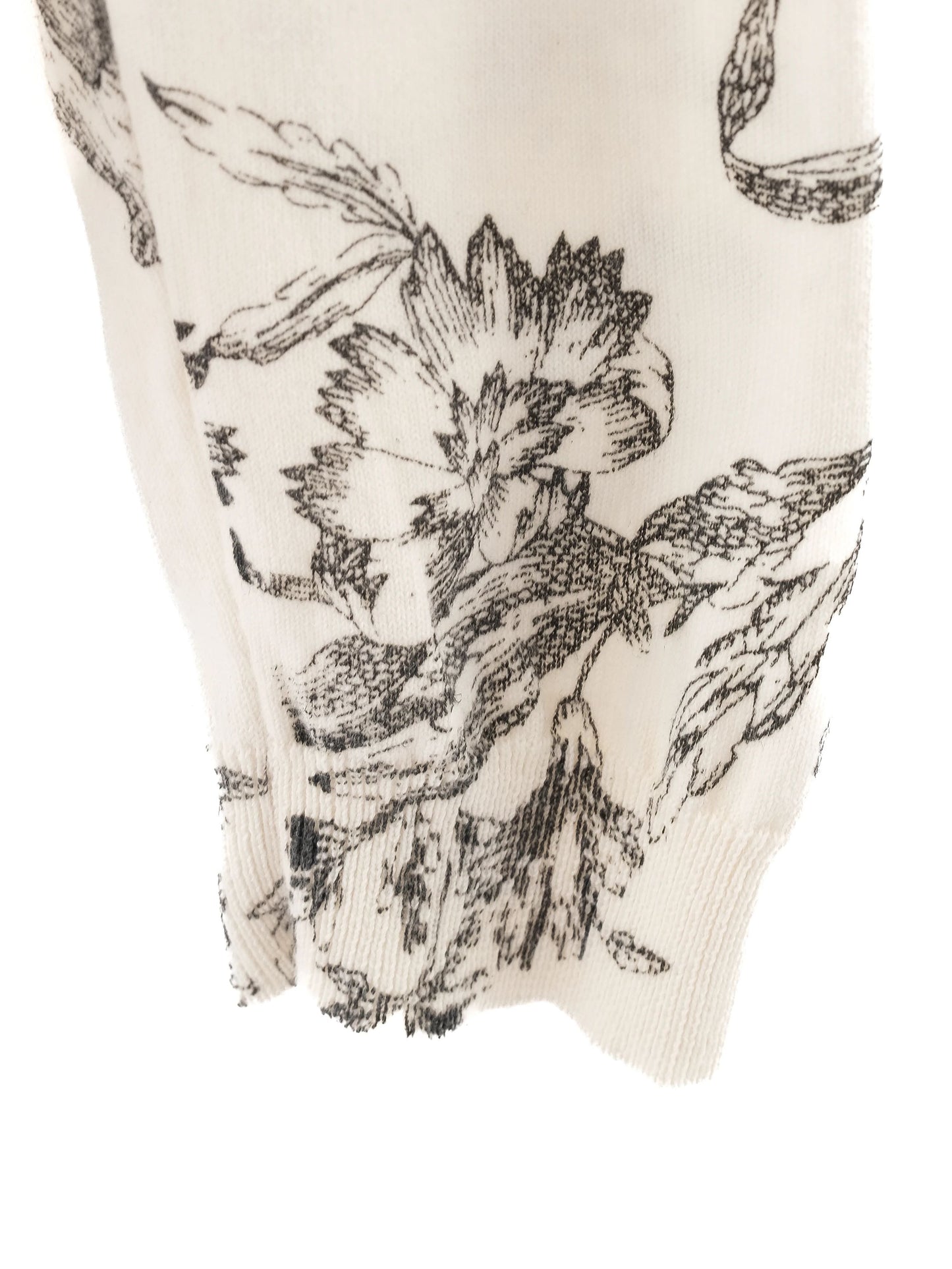 excellent twinset white floral pattern cardigan size xs