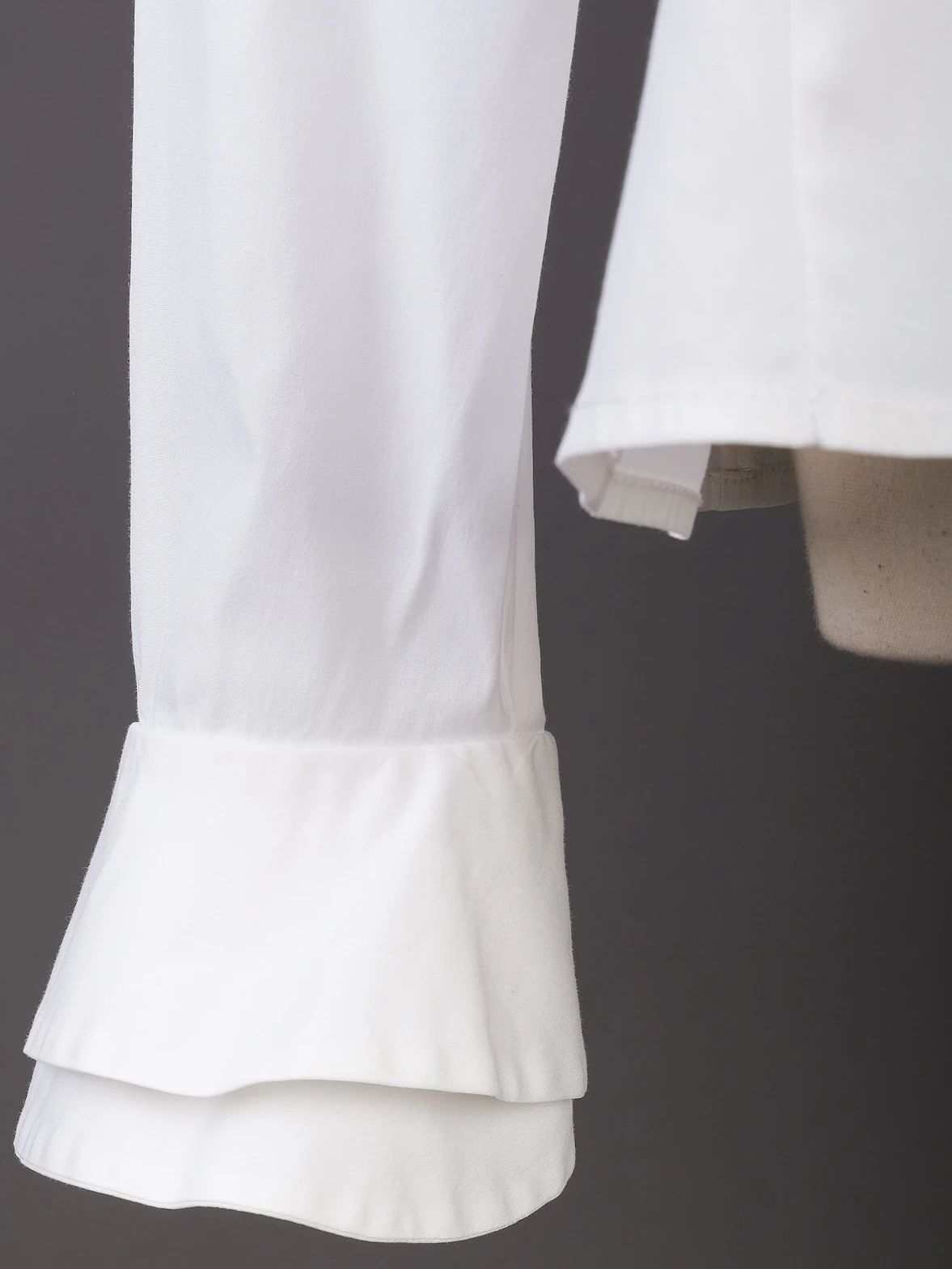 excellent emporio armani white cotton button-up shirt for women