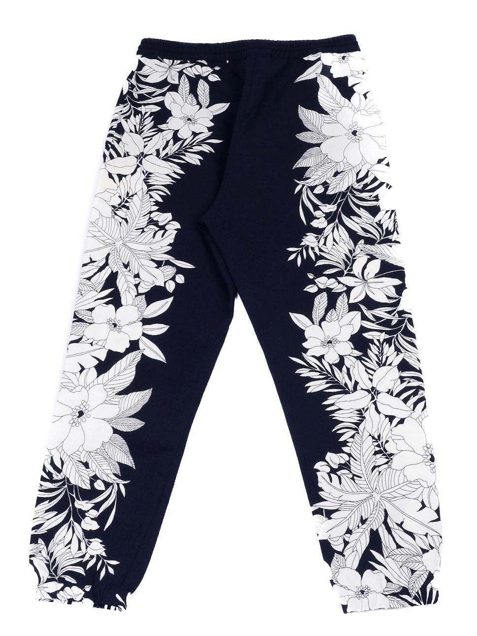 excellent sportmax navy blue floral sweatpants size s