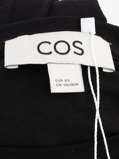 Excellent Cos Black Long Sleeve Shirt Size XS Elastane Women