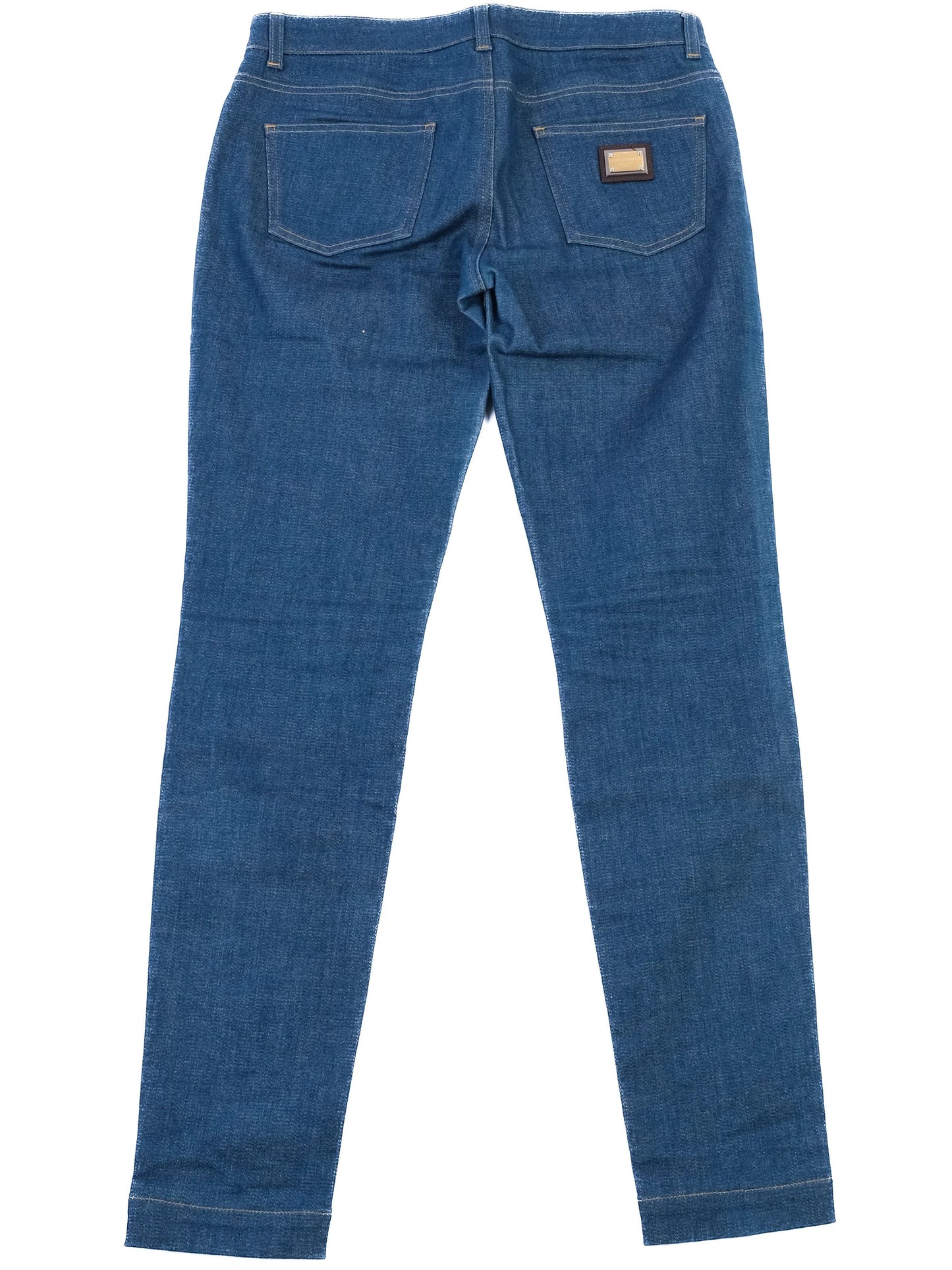 excellent dolce gabbana blue jeans women xl made in italy