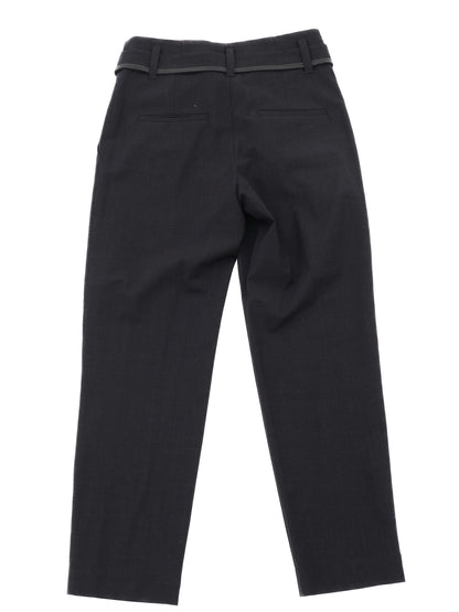 Perfect Brunello Cucinelli Black Wool Pants Size S with Belt