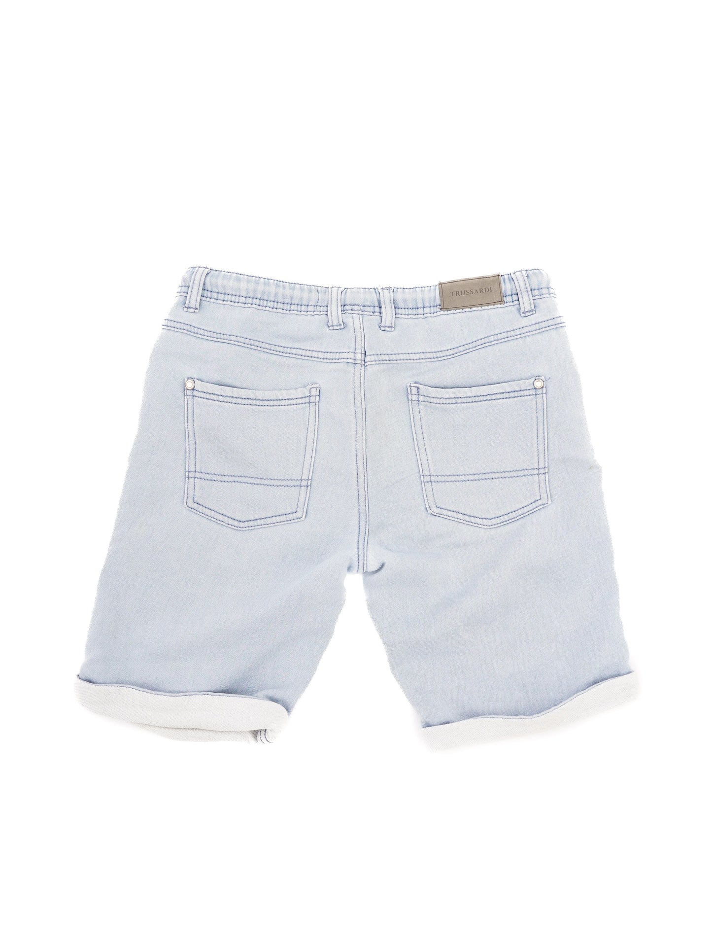 trussardi kids blue nylon denim shorts size 12 excellent condition