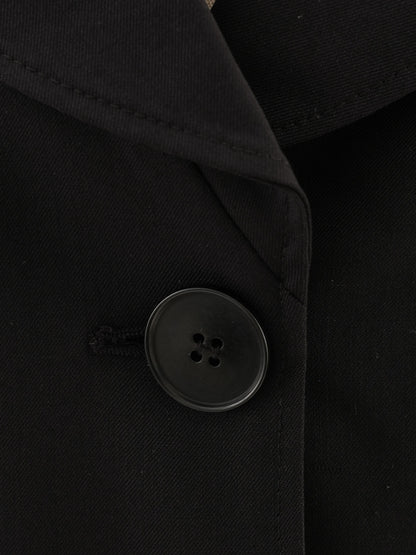 Excellent Emporio Armani Black Wool WomenÕs Coat Size S