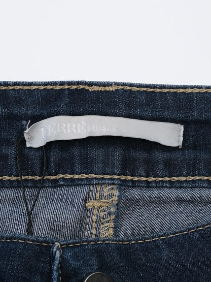 Excellent Ferre Dark Denim Jeans Blue Size M Cotton Women's