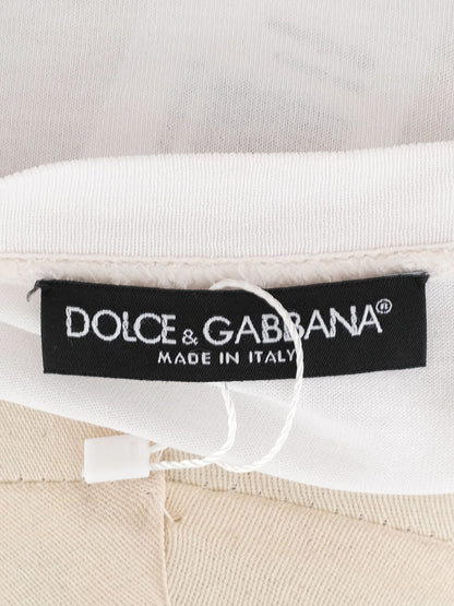 Good Dolce Gabbana White Floral Cotton T-Shirt Size S Women