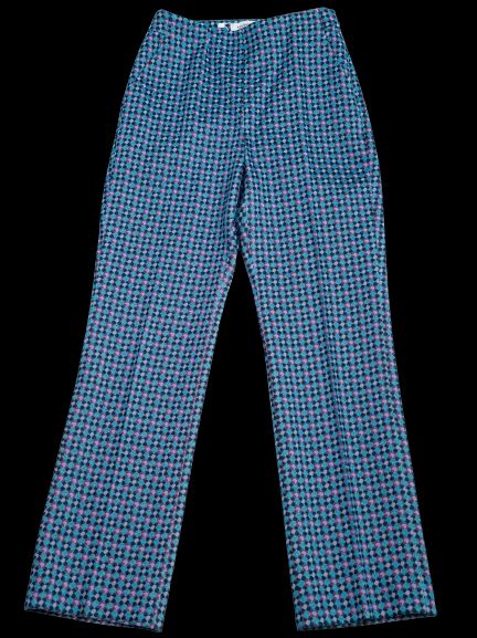 Good MaxCo Blue Checkered Pants for Kids Size 14 Polyester