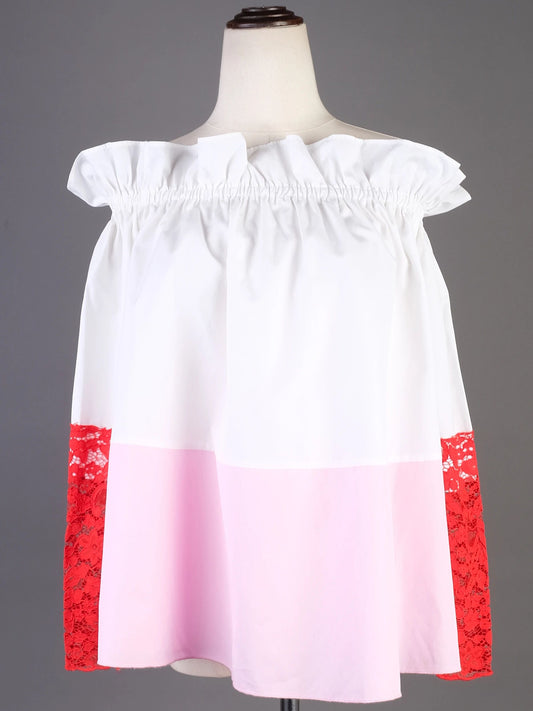 Sportmax Excellent Condition Off-the-Shoulder Top Size S Ruffled Neckline