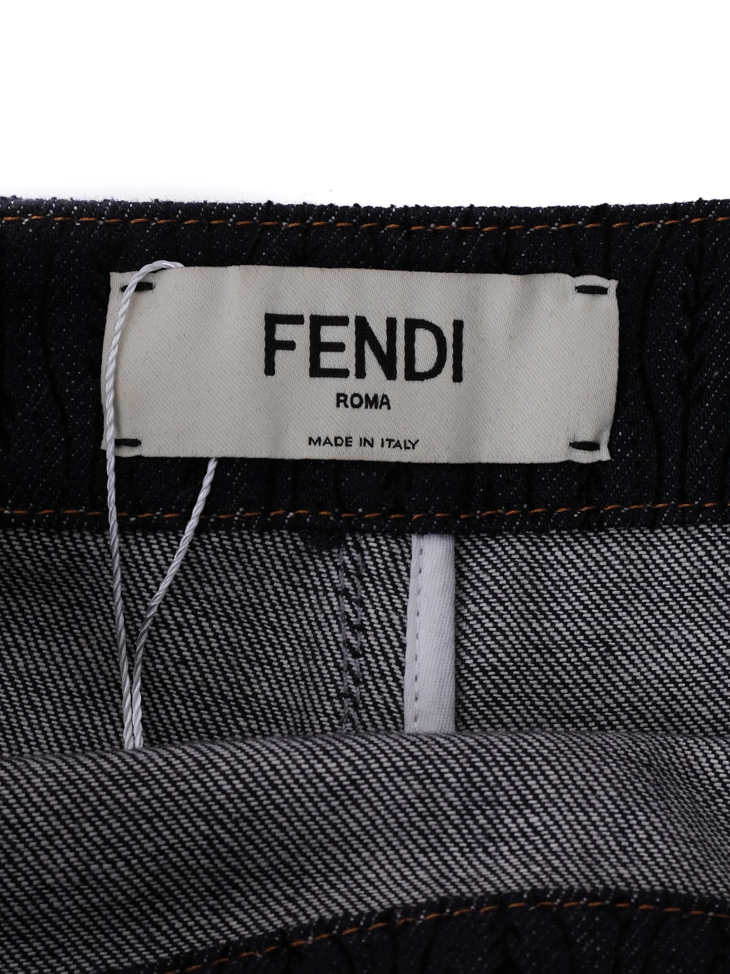 excellent fendi blue cotton women's skirt size s with logo