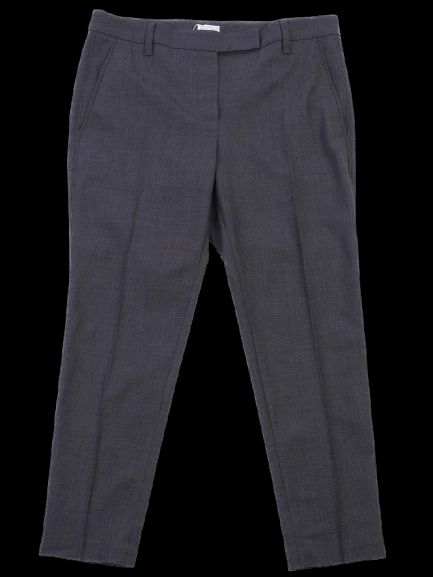 excellent brunello cucinelli gray wool trousers size xl women