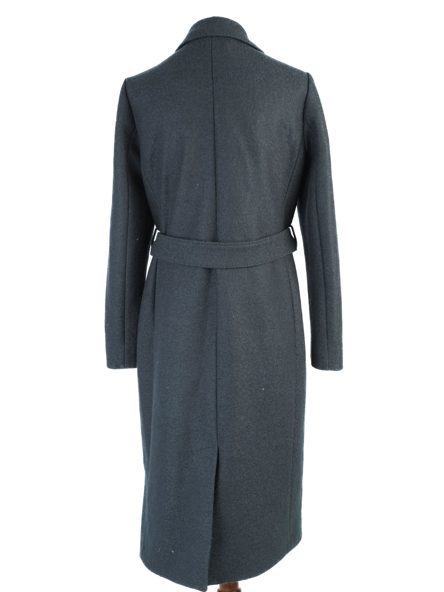 excellent ted baker women's green wool overcoat size s