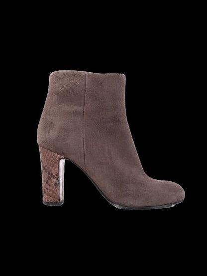Average Marella Orange Genuine Suede Ankle Boots Size 37