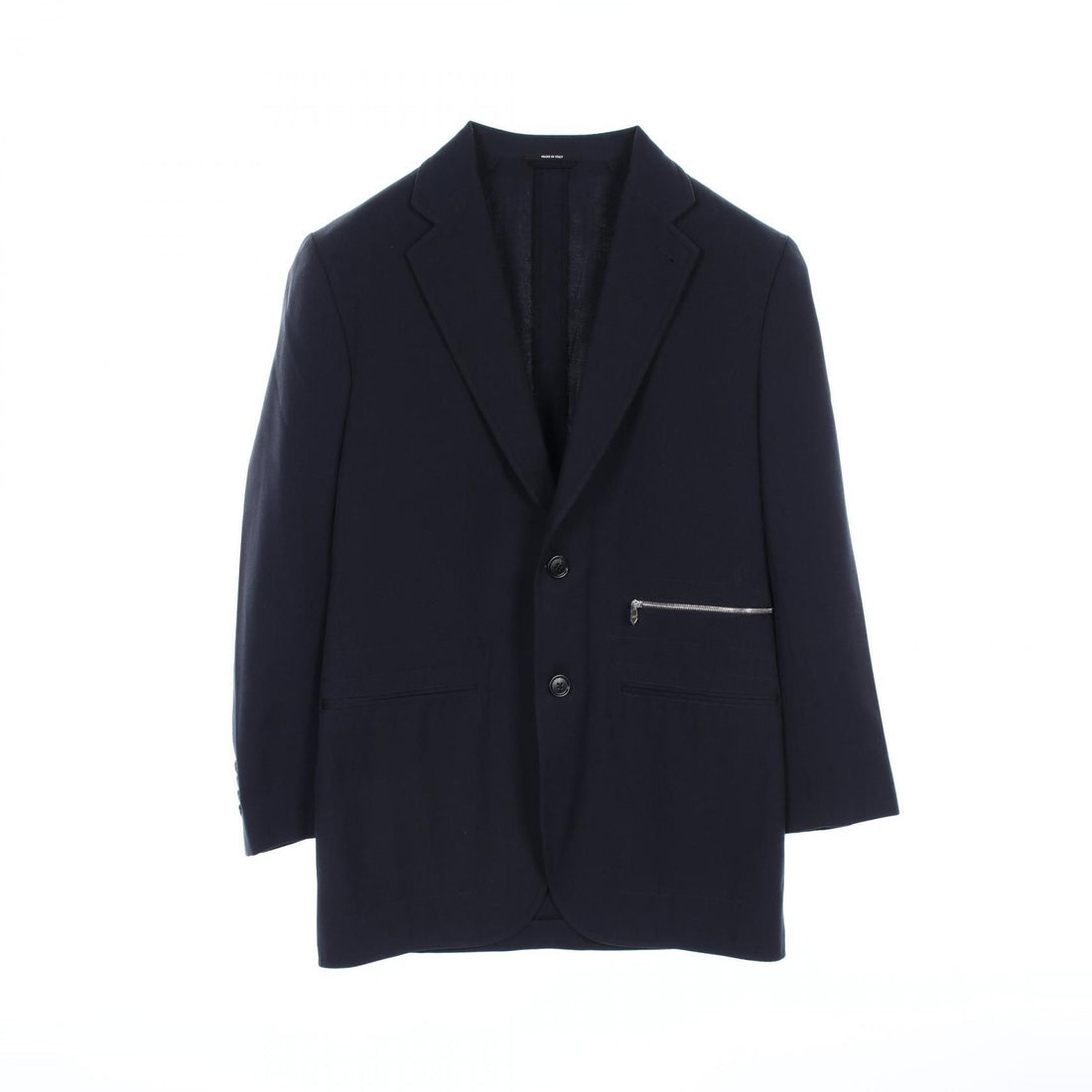 Hermes Tailored Jacket Navy Wool G 19632z 32-5259