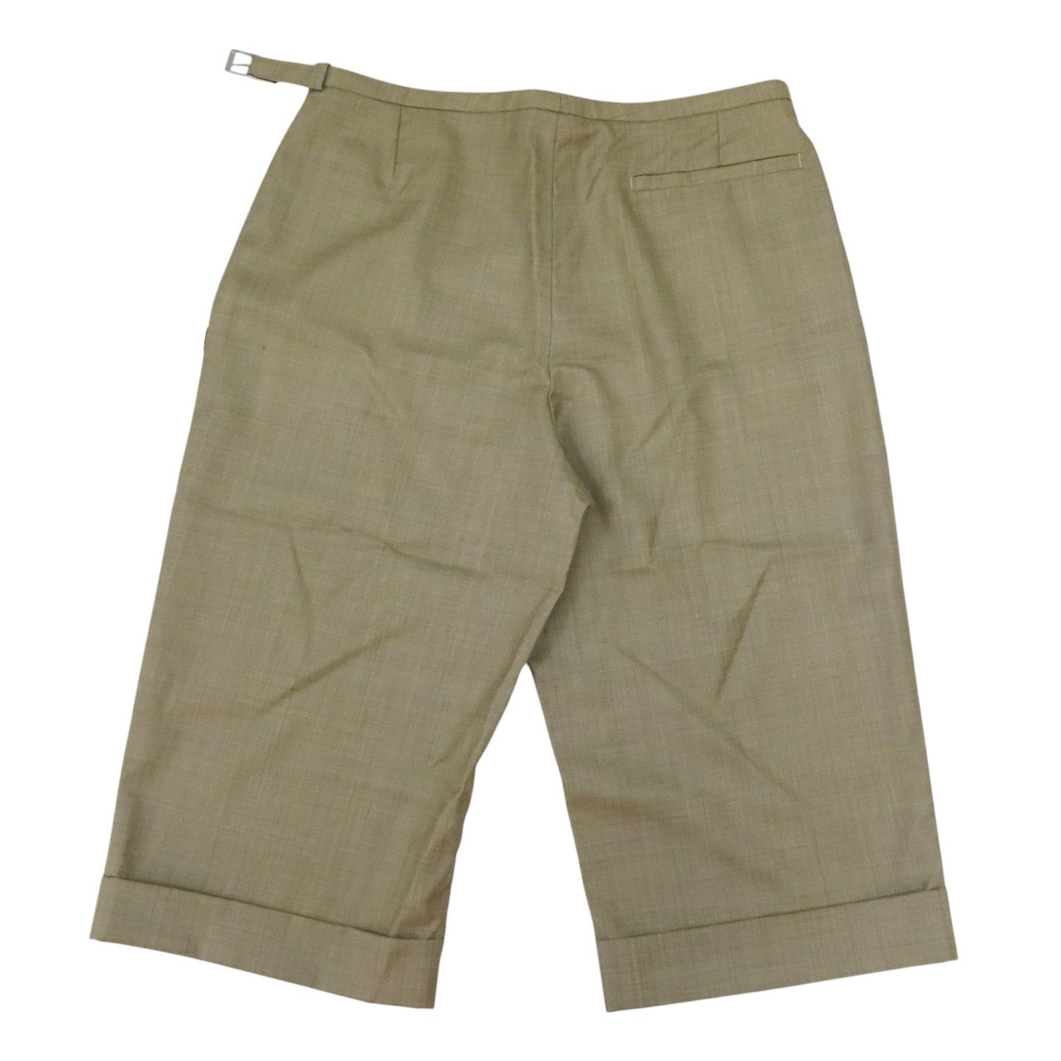 Hermes Wool Three Quarter Pants Khaki 34