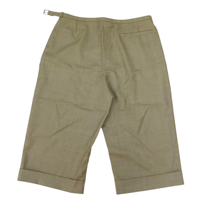 Hermes Wool Three Quarter Pants Khaki 34