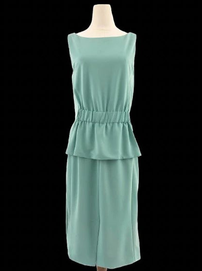Excellent Moschino Blue Viscose Sleeveless Dress Size L