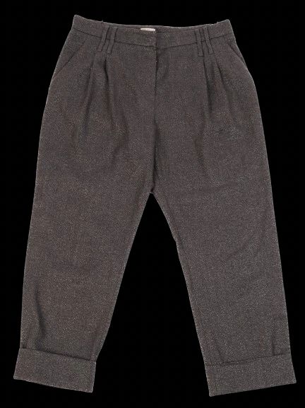 excellent brunello cucinelli gray wool pants size l made in italy
