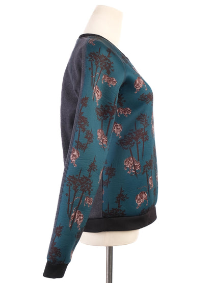 Excellent Kenzo Women's Sweatshirt Blue Polyester Size S