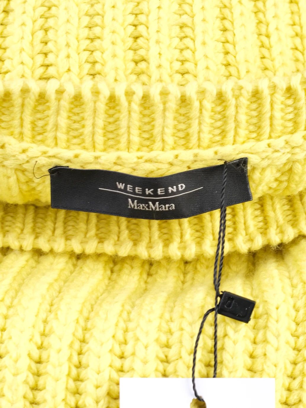 excellent weekend maxmara yellow wool sweater size xs women