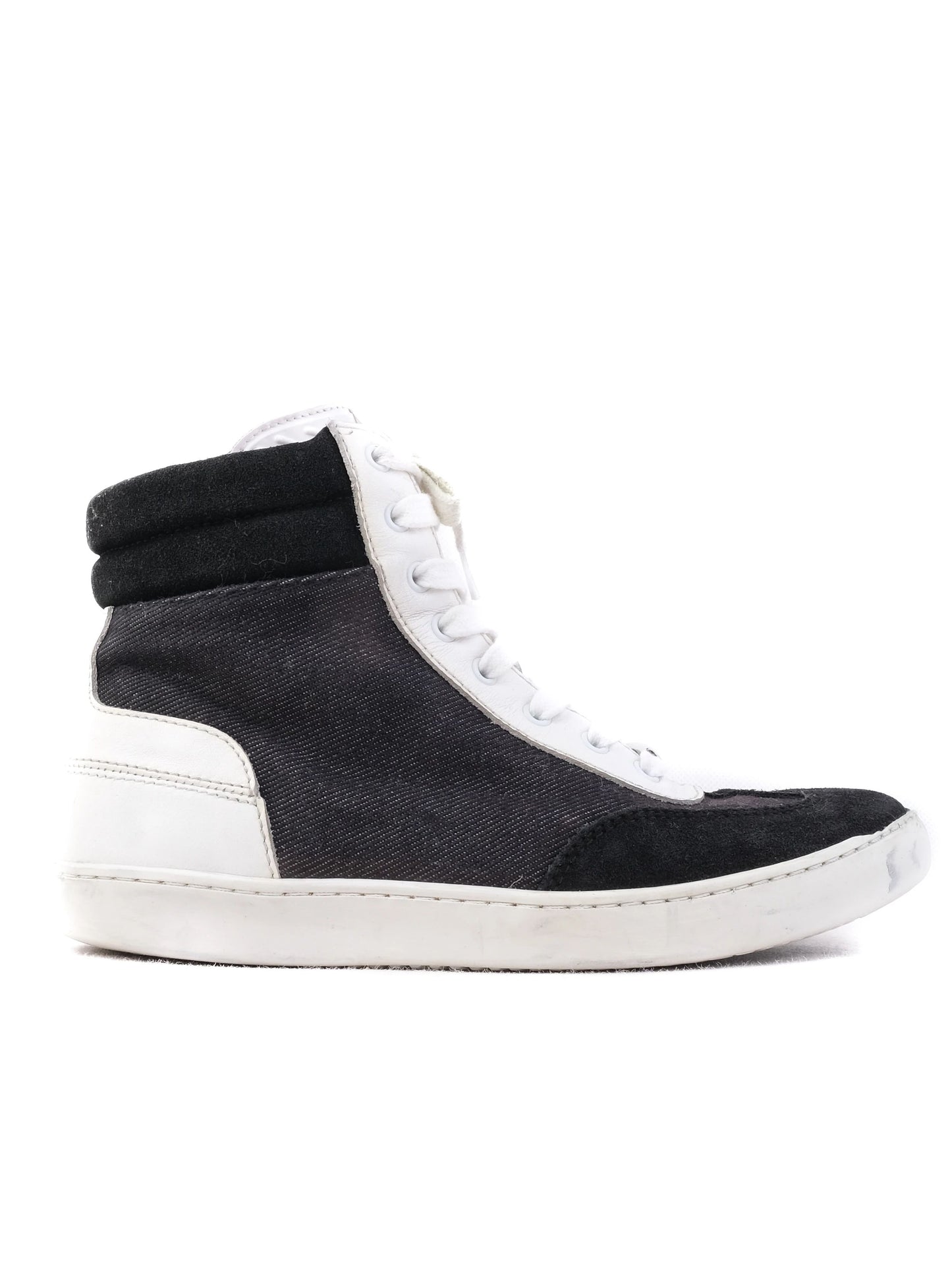 excellent dior high-top sneakers black fabric size 33 for kids