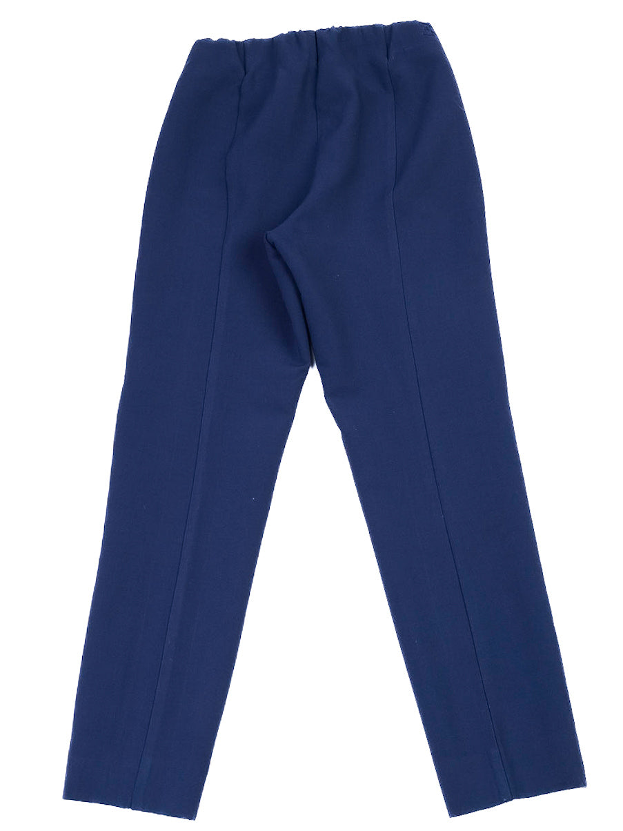 excellent ermanno scervino blue cotton pants size s