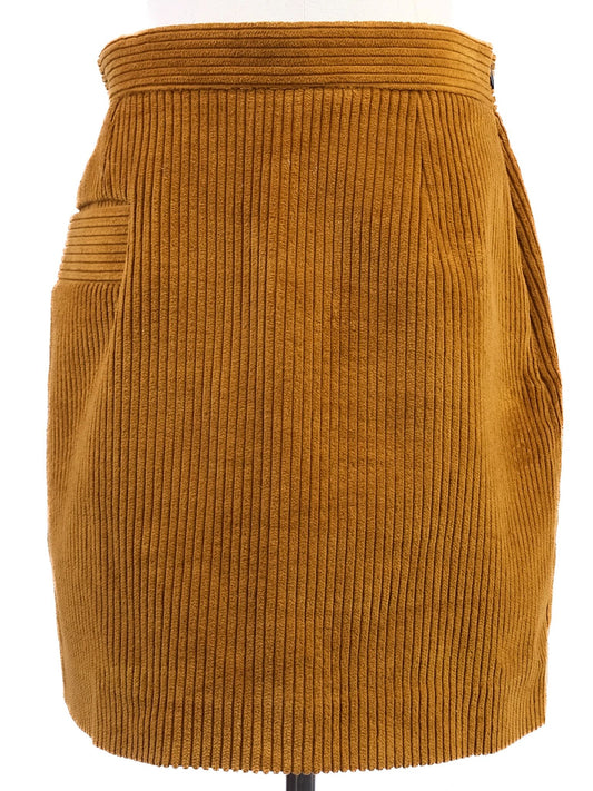 Excellent Sandro Orange Polyester Skirt Size M Knee-Length