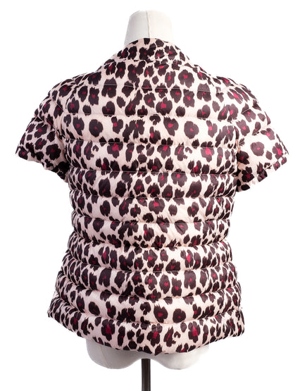 Excellent Liu Jo Short-Sleeve Padded Jacket Leopard Print Size XS