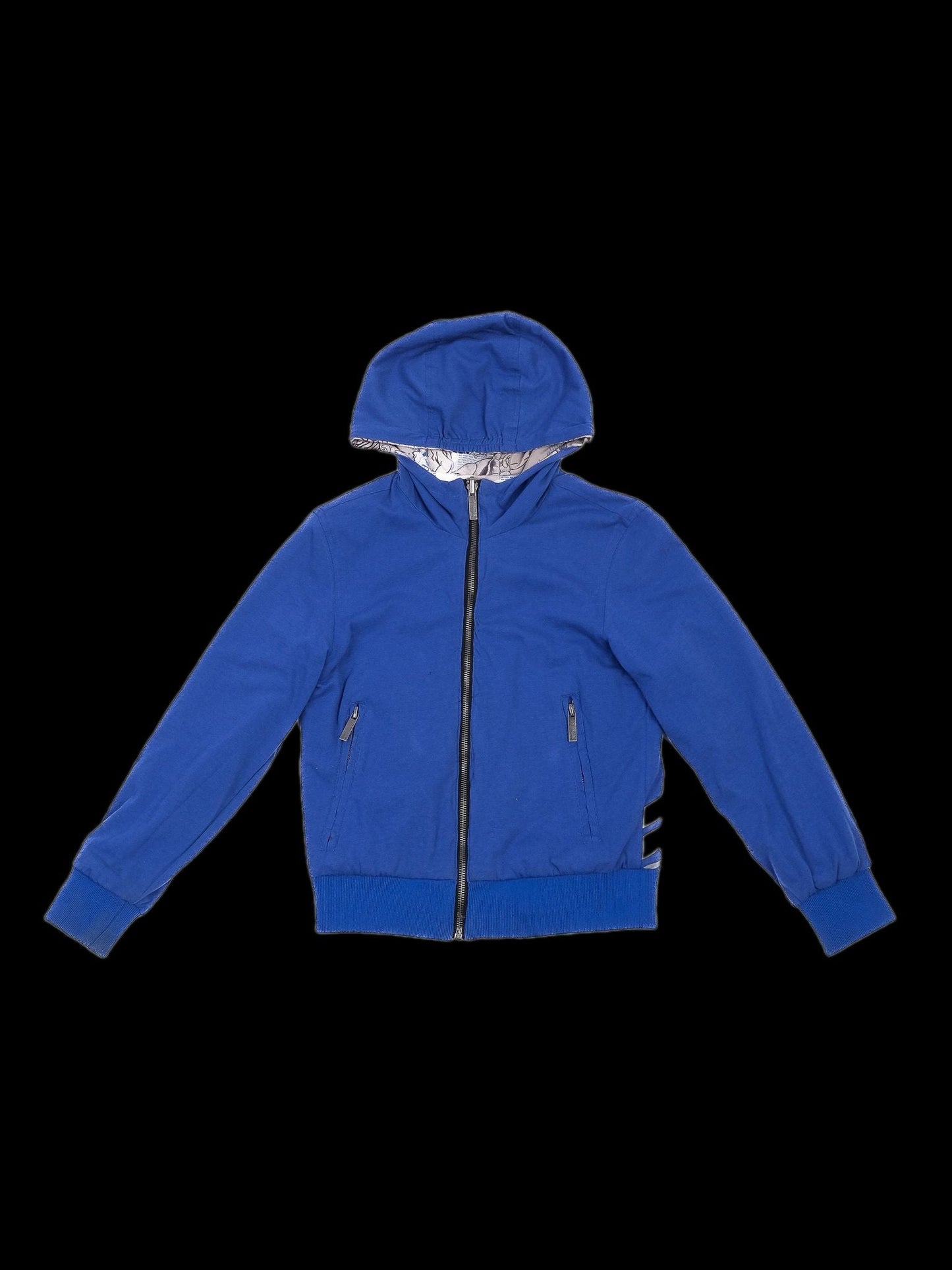 john galliano reversible blue hooded jacket for kids size 6