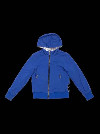 John Galliano Reversible Blue Hooded Jacket for Kids Size 6