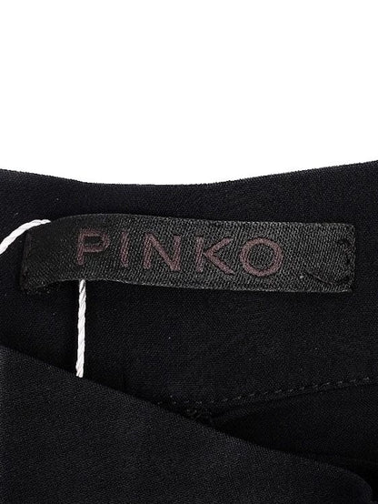 Excellent Pinko Black Ruched Pants Size XS Polyester Women's